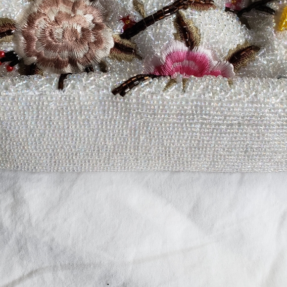 Embroidered &White Beaded Clutch, Buttler &Wilson - Picture 5 of 7